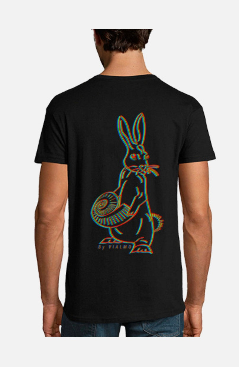 T shirt Night-Glow (green) Rabbit & Nautilus
